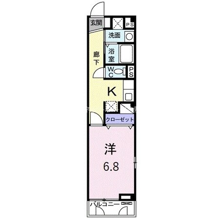 ルミネ長田Ｂの物件間取画像